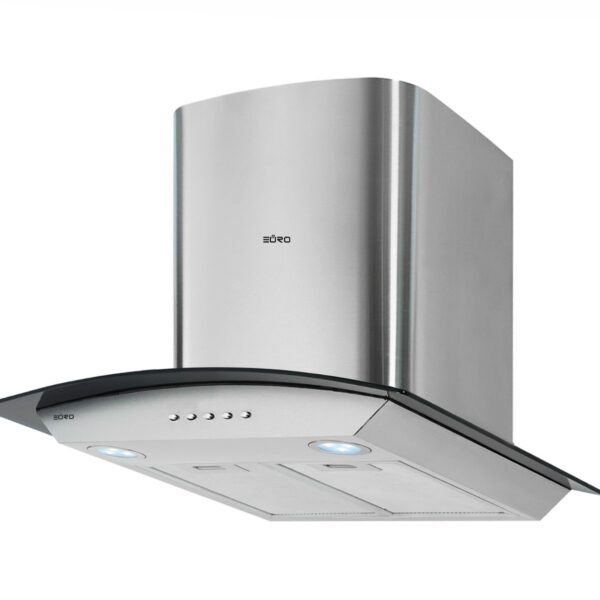 Euro Cooker Hood Chimney ARC Tempered Glass (Charcoal Filter)